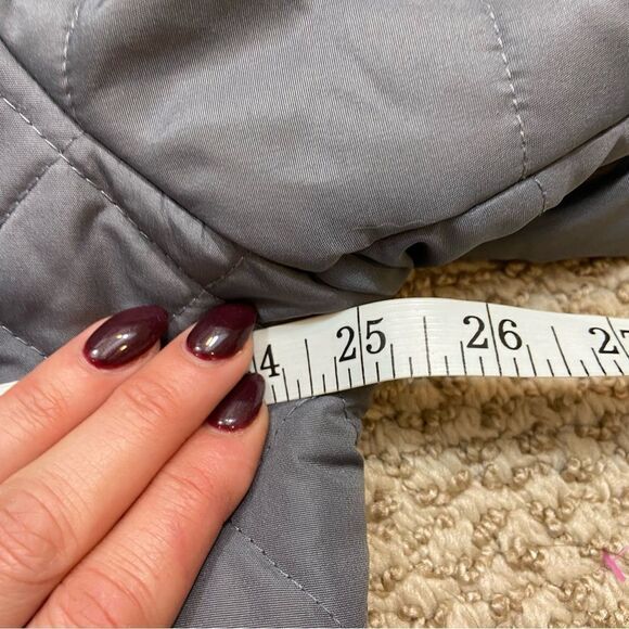 INTL d.e.t.a.i.l.s Women's Quilted Zip Front Coat Jacket with Hood Size XL - Picture 14 of 14